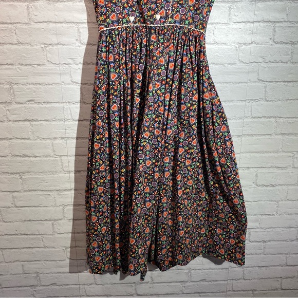🎈SOLD❤️‍🩹Vintage Dress Maggi Stover 1950's Cute Vintage Dress Folk Art Pattern - Picture 12 of 16